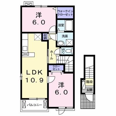 絆（201） 間取り図画像