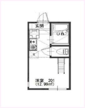 プライムテラス大和Ａ棟（201） 間取り図画像
