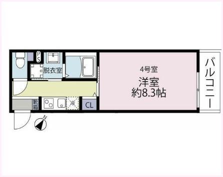 ルミア南林間（304） 間取り図画像