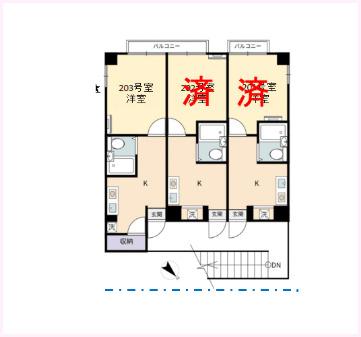 アネックス大和（203） 間取り図画像