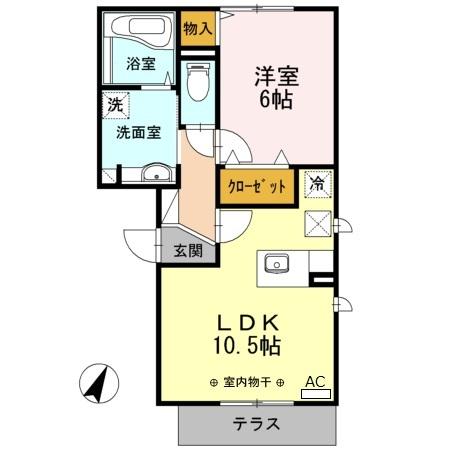 ウェルデンス東林間（101） 間取り図画像
