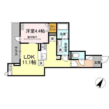 ドムスクレスト相模大野（103） 間取り図画像