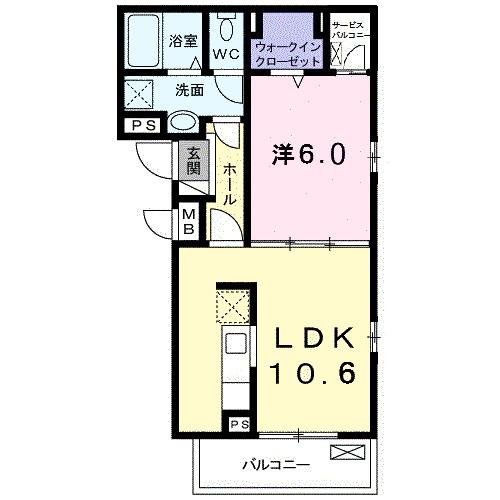 ラフレシール曽野Ⅰ（303） 間取り図画像