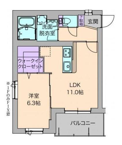 ホワイトアーミン湘南（304） 間取り図画像