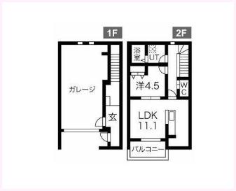 Ｙ．Ｋ　Ｇａｒａｇｅ湘南大和（103） 間取り図画像