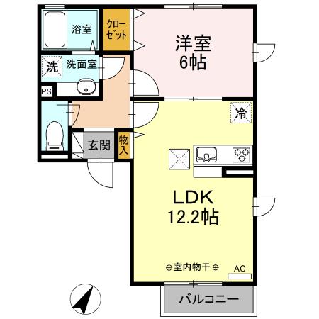 プラシード（103） 間取り図画像