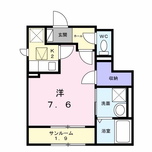 プラシード　エイワン（104） 間取り図画像
