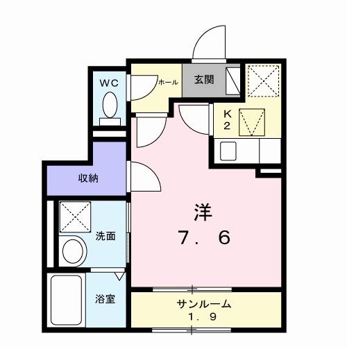 プラシード　エイワン（103） 間取り図画像