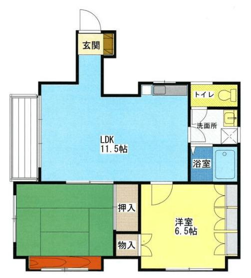 落合ビル（201） 間取り図画像