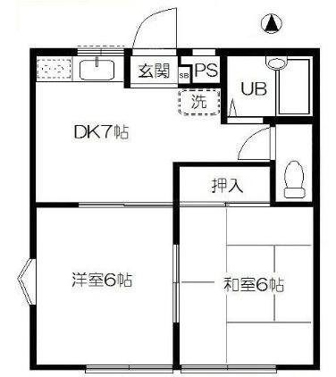 ガーデンハウス東戸塚Ｂ（103） 間取り図画像
