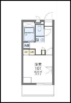 レオパレスＭ＆Ｍ’ｓ（303） 間取り図画像