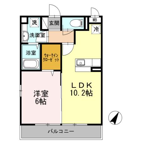 ヴィクトワール　弐番館（203） 間取り図画像