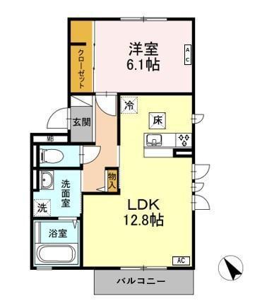 クレセリアⅢ（101） 間取り図画像