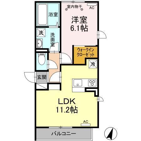 パークサイド（303） 間取り図画像