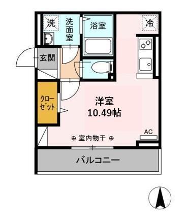 オークスさがみ野（305） 間取り図画像