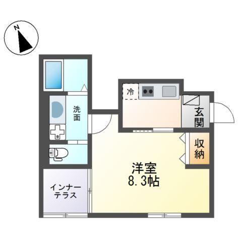 ヴィラ　アズールA 間取り図画像