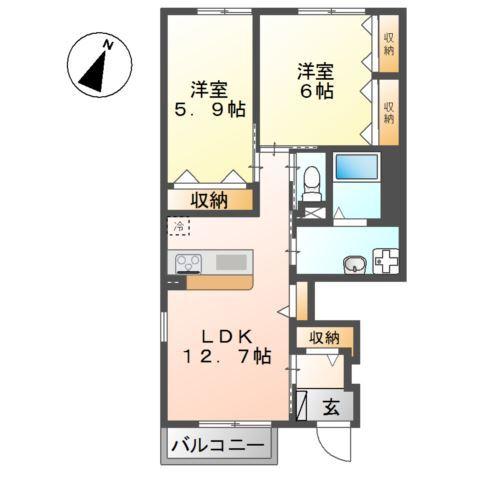 マノワールⅠ 間取り図画像