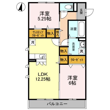 プルメリア・グレイス（305） 間取り図画像