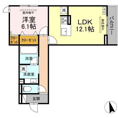 (仮称)トリシア円行2丁目プロジェクト（203） 間取り図画像