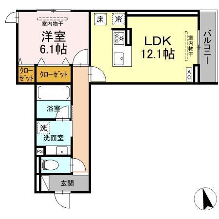 (仮称)トリシア円行2丁目プロジェクト（103） 間取り図画像