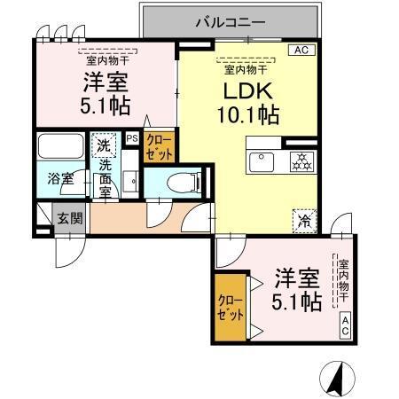 リートゥス湘南辻堂（201） 間取り図画像