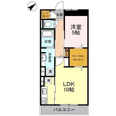 パークヒルズ（302） 間取り図画像