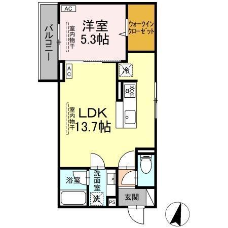 ドムスクレスト湘南台（303） 間取り図画像