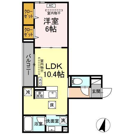 ドムスクレスト湘南台（102） 間取り図画像