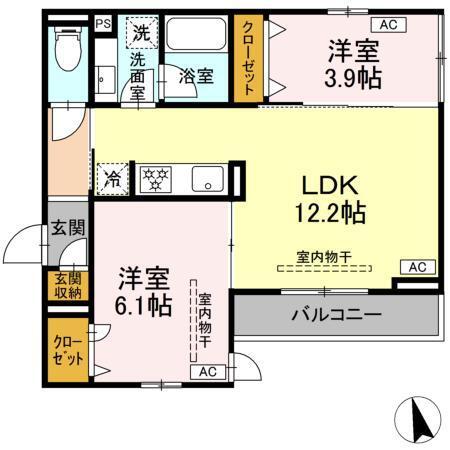 カルニュ（201） 間取り図画像
