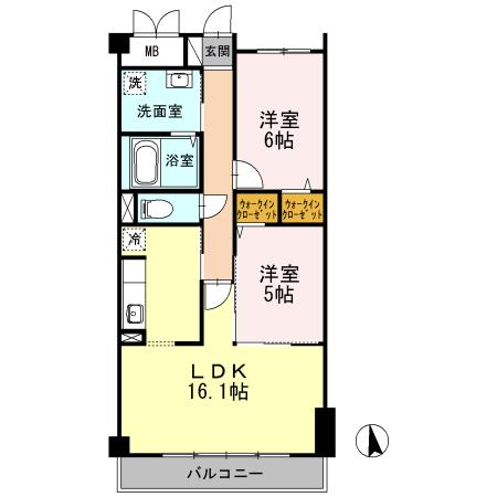 エレガントヴィラ（203） 間取り図画像