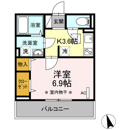 フレシア鵠沼海岸（102） 間取り図画像