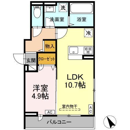 リベラマーロⅤ（205） 間取り図画像