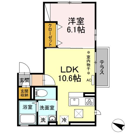 Ｔ−ハウスnk（102） 間取り図画像