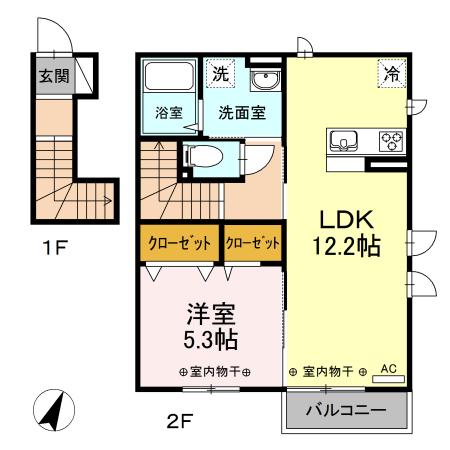 グリーンルーム湘南（201） 間取り図画像