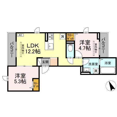 漣（301） 間取り図画像