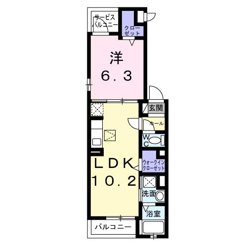 テラック中央林間（102） 間取り図画像