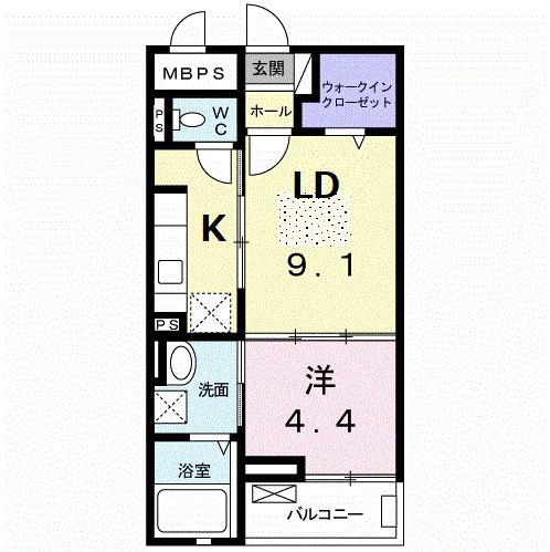 セゾン　アキ（203） 間取り図画像