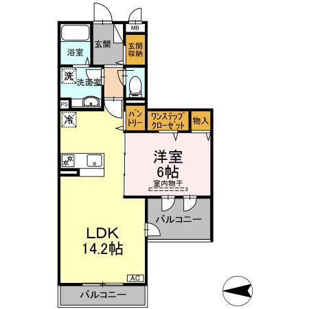 ルミエール大和東（205） 間取り図画像