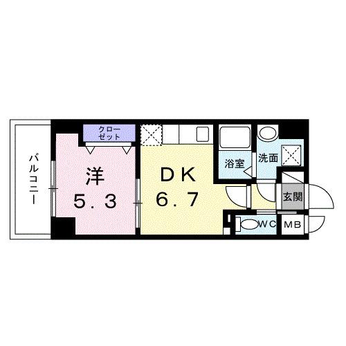 スアヴィス平塚八重咲（102） 間取り図画像