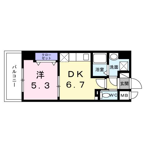 スアヴィス平塚八重咲（702） 間取り図画像