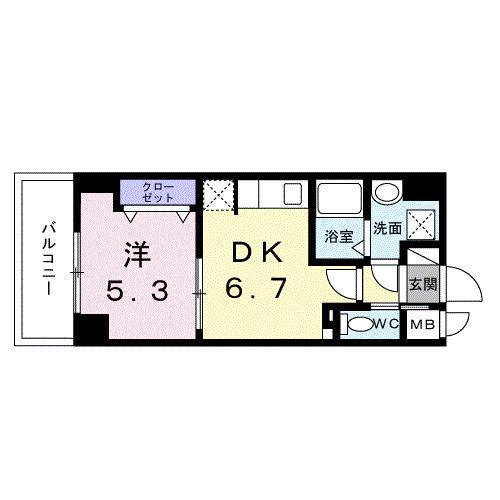 スアヴィス平塚八重咲（502） 間取り図画像
