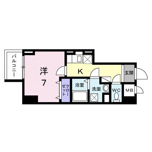 スアヴィス平塚八重咲（505） 間取り図画像