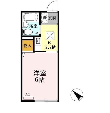 オイカワハイツ（101） 間取り図画像