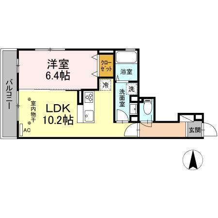 渚（303） 間取り図画像