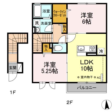 蒼の杜　風（203） 間取り図画像