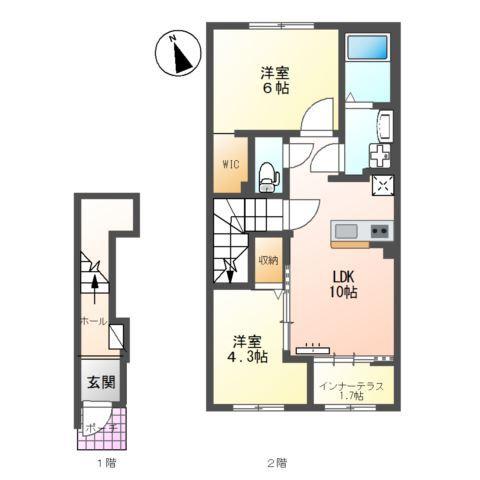 ヴェルジュ 間取り図画像
