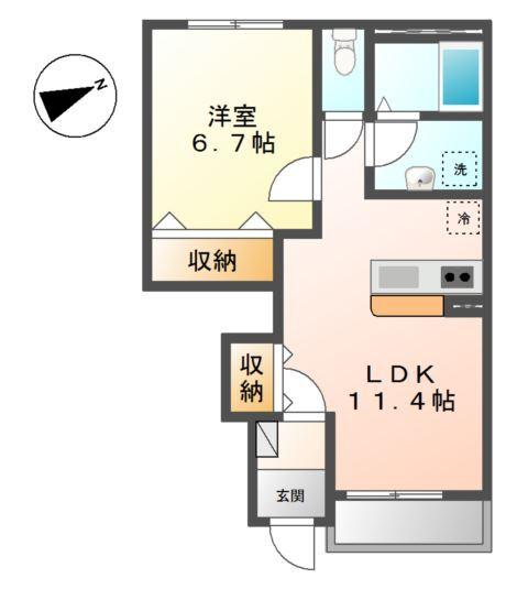 リヴェールＫ湘南 間取り図画像