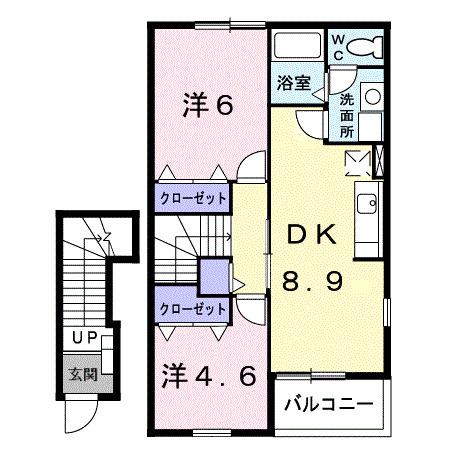 ドゥーヴェルドミール（204） 間取り図画像