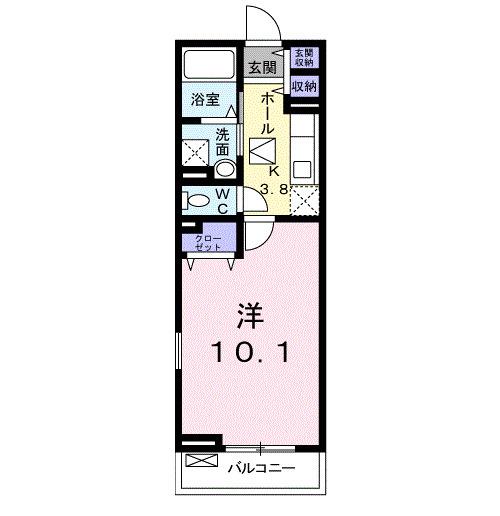 パラッツオ西海岸（102） 間取り図画像