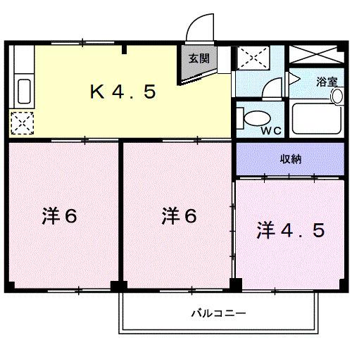 ハイツあさひ（104） 間取り図画像